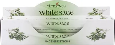 Immagine prodotto di Something Different - Bastoncini d'incenso "Elements", salvia bianca confezione da 6 SD1855 (taglia unica) (bianco/verde)