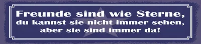 Produktbild von vianmo Holzschild 10x46 cm Freunde sind wie Sterne