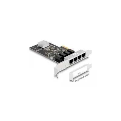 Produktbild von Delock PCI Express x4 Karte 4 x RJ45 Gigabit LAN RTL8111
