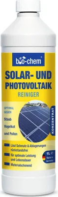 Produktbild von bio-chem Solar- und PV Photovoltaik-Reiniger - 1000 ml Konzentrat - bis zu 1:20 verdünnbar - Tiefenwirksam und materialschonend -  DE