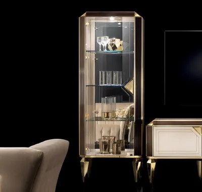 Productafbeelding van Kast, vitrinekast, vitrine, kasten, hout, dressoir, arredoclassic