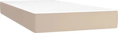 Produktbild von vidaXL Taschenfederkernmatratze für Kinder Mittel Hellbraun 80x160 Kunstleder