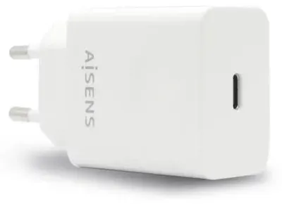 Imagen del producto de Aisens Cargador USB-C PD3.0 1xUSB-C 20W Blanco
