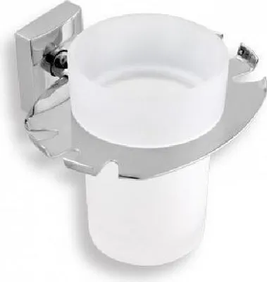Obrázok produktu pre Novaservis Metalia 12 - Držiak kefiek a pohára, sklo/chróm 0249,0