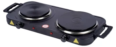 Produktbild von Doppelkochplatte 2000 Watt elektrisch mit Tragegriffe Kochplatten Herdplatten