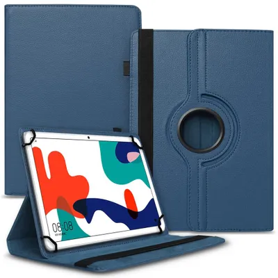 Produktbild von Tablet Tasche für Huawei MatePad SE 2022 Hülle Schutzhülle Schutz Case DrehbarFarbe Uni 360 Taschen:Blau