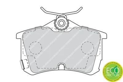 Produktbild von FERODO Bremsbeläge Satz Hinten für HONDA Accord VII Limousine (CL, CN) FDB1506
