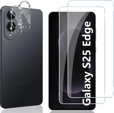 Zdjęcie produktu dla 2X szkło ochronne (wyświetlacz + aparat) do Samsung Galaxy S25 Edge 5G 9H folia pancerna