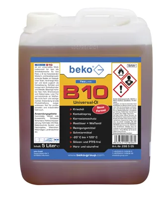 Produktbild von beko TecLine B10 Universal-Öl 5 l Kanister 298 5 05