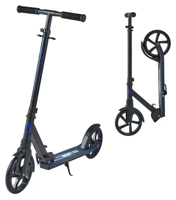 Kinderstep klappbar, höhenverstellbar, bis 100 kg, Schwarz+Lila