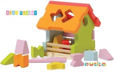 Produktbild von CUBIKA - Holz-Formensortierer - Haus