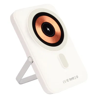 Produktbild von R2B MagSafe Powerbank Magnetische 10.000 mAh, MagSafe Kabelloses Laden, USB-C Power Bank für iPhone & Samsung, Schnellladefunktion, Mini, Leicht
