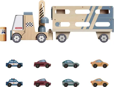 Imagen del producto de TOPBRIGHT Roll&Race: Camión transportador de coches (a partir de 36 meses, peso máximo 1 kg). Código: 1211902024de0001