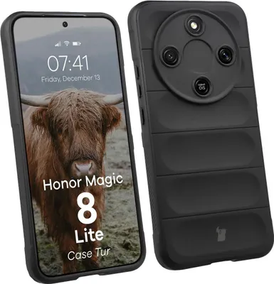 Produktbild von Robuste Handyhülle für Honor Magic8 Lite, Bizon Case Tur, Schwarz