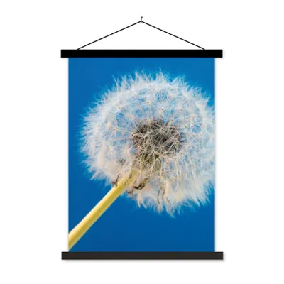 Produktbild von MuchoWow® Textilposter Löwenzahn - Blume - Terrasse 120x160 cm mit schwarzem Rahmen - Magnetischer