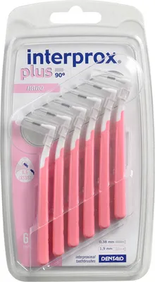 Image de Interprox plus nano rose Brosse interdentaire 6 pces