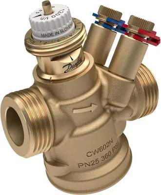 Produktbild von Danfoss druckunabh. Regelventil ABQM 4.0 DN15, 65-650 l/h, m. Messnip. 3/4AG