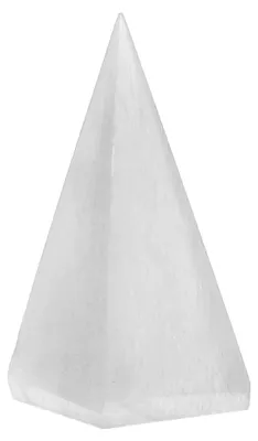 Produktbild von Selenit Pyramide 9 cm Energiestein Spitze für Energiearbeit und Reinigung