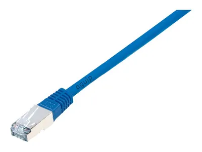 Produktbild von Equip Cat.5e F/UTP Patchkabel, 10m , Blau, 10 m, Cat5e, F/UTP (FTP), RJ-45, RJ-45, Blau