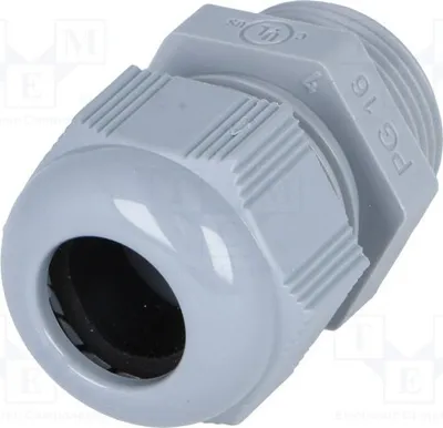 Imagen del producto de 1 x Conector para cable: gris oscuro, material HT, RAL 7001, grado de protección IP68, 0