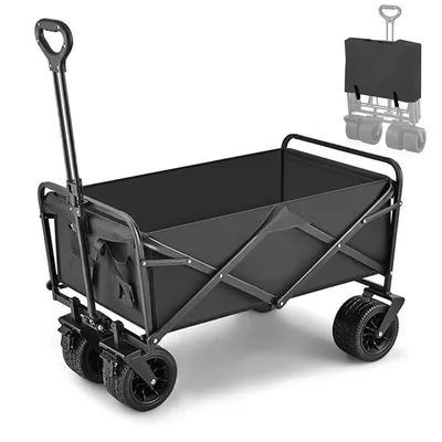 Produktbild von Einlage für Camping-Bollerwagen 78x46x27cm – Faltbare Stofftasche | Ersatz für Transportwagen mit Klappfunktion