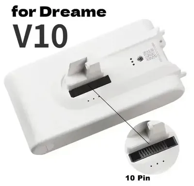 Produktbild von Schnurloser Staubsauger Akku - V10 Ersatzakku - Li-Ion 25,2V 5000mAh - Austauschbatterie für Handstaubsauger - V10