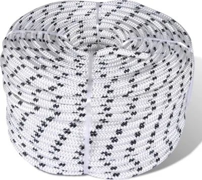 Image de Corde de bateau tressée Polyester 8 mm 250 m Blanc