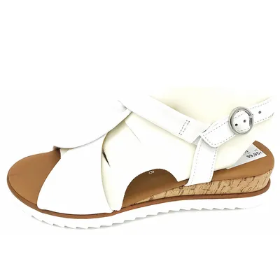 Produktbild von Gabor Comfort Keilsandalette - Weiß Glattleder Größe: 41 Normal