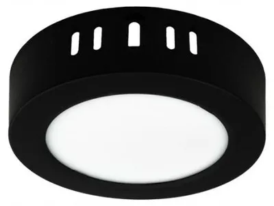 Immagine prodotto di Lampada spot a superficie nera 12 cm LED 6W circolare 4000K neutro Ecolight EC20471