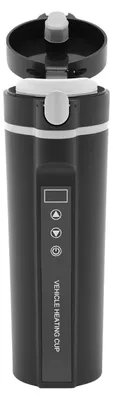 Obrázek produktu pro Přenosná auto-rychlovarná konvice – elektrický cestovní ohřívač nápojů – 450 ml, nerezová ocel – 12–24 V, 70–100 W – připojení do zapalovače – na kávu a čaj