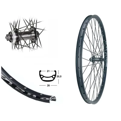 Produktbild von Vorderrad 28 / 29 Zoll Disc 21-622 Hohlkammer Steckachse 15x110 Boost Centerlock