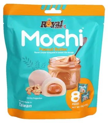 Obrázek produktu pro Arašídové máslo Mochi Royal Family, 8 ks (120 g)