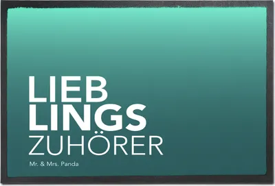 Produktbild von Mr. & Mrs. Panda Bodenvorleger Zuhörer 40 x 60 cm - Geschenk, Eingangsteppich, Hilfe, Freund, Spruch, Schmutzmatte, Freundin, fußmatte, Schmutzfangteppich, Geschenkidee