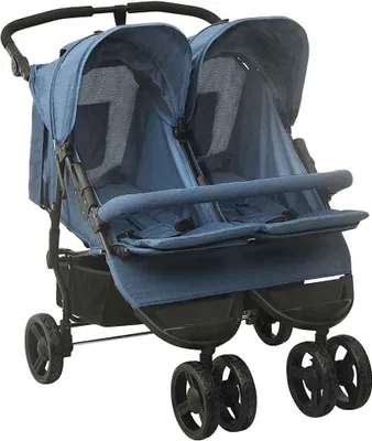 Produktbild von Geschwisterwagen Marineblau Stahl