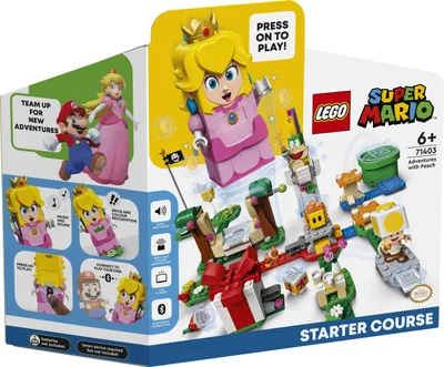 Zdjęcie produktu dla LEGO Super Mario Przygody z Peach — zestaw startowy, Zestaw do budowania, 6 lat(a), Plastik, 0 szt., 490 g