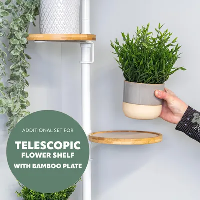 Obrázok produktu pre Bremermann Prídavný kvetináč na teleskopický kvetináč 61088, biely