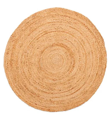 Produktbild von MY-RUG Teppich Nitin, aus 100% Jute 200 x 200 cm, handgewebt, Natürliches Material, Boho-Stil, wendbar