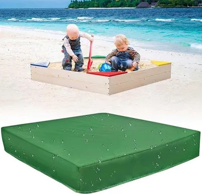 Produktbild von Wasserdichte Sandkastenabdeckung 180x180x20cm Stoff