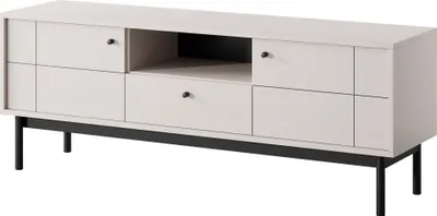 Produktbild von Furniture24 Fernsehschrank Japandi Lowboard 153,5 X 57 X 39 Cm Tv-Schrank Cashmere