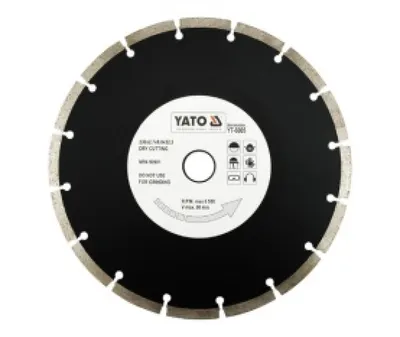 Produktbild von Yato YT-6005, Schneidedisk, Mauerziegel, Beton, Granit, Mauerwerk, Stein, Yato, 2,22 cm, 23 cm, 2,7 mm