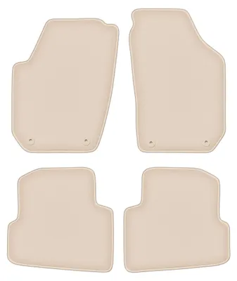 Immagine prodotto di Tappetini in moquette per Skoda Fabia II 2007-2014 (hatchback/station wagon) – set 4 pezzi, beige, su misura – Wielganizator FORTUNA – versione W0466
