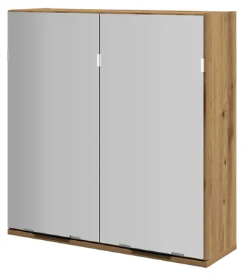 Produktbild von Spiegelschrank aus Artisan-Eiche 64x20x66,5 cm, Badezimmer-Wandschrank mit Spiegel