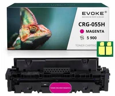 Obrázok produktu pre Kompatibilná tonerkartuša Evoke pre tlačiareň Canon CRG-055h, 3017C002M, farba: magenta, výtlačnosť: 5 900 strán, kompatibilná s modelmi i-SENSYS LBP662Cdw, LBP664Cx, MF741Cdw, MF744Cdw
