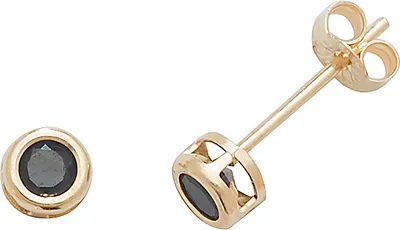 Produktbild von 9 Karat (375) Gold Damen - Ohrstecker mit Saphir - 4mm*4mm; TRS1862