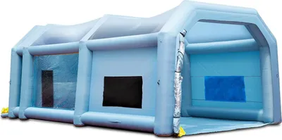 Immagine prodotto di Cabina di verniciatura gonfiabile per auto 33x20x13 piedi Sistema di filtraggio 2 ventilatori