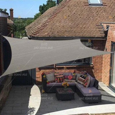 Immagine prodotto di Tenda da sole rettangolare 6x8 pollici, grigia