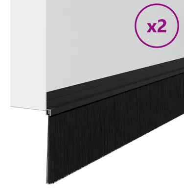 Obrázok produktu pre vidaXL Samolepiace tesnenia dverí 2 ks čierne 100 cm