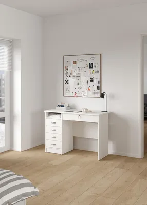Productafbeelding van Kantoorbureau Function Plus Wit 5-lades - Giga Living