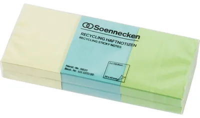 Obrázek produktu pro Samolepicí bloček Soennecken oeco 5833 RC 50x40mm 100 listů, různé barvy 6ks.
