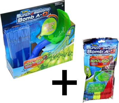 Produktbild von Zuru Bunch O Balloons Wasserbomben mit Schleuder Launcher Set